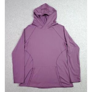 Hylete Hoodie Womens XL Purple Performance Pullover Long Sleeve‎ Athletic Top